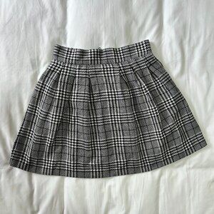 Candie's Vintage Y2k Junior's Knit Pleated Black/White Mini Skirt Size 3